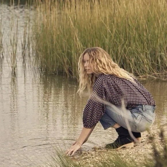 DÔEN Blouse Doen Ojai Printed Button Front Top in Harbor Medallion D’Arles - Picture 5 of 16